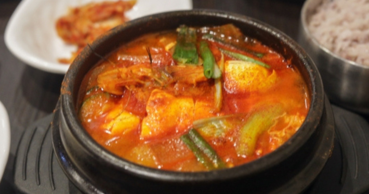 韓国料理のスンドゥブ